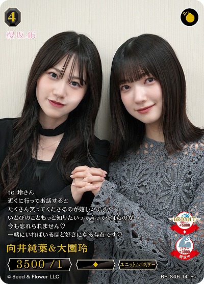 向井純葉&大園玲(R+) 【BB-S46-141R+】